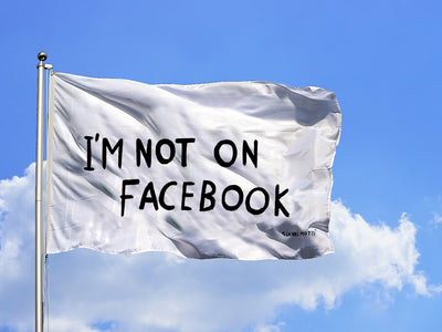 Gianni Motti : I’m not on Facebook flag