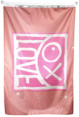 André Saraiva : Pink Love Mr A square Flag