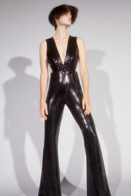 Women‘s Sequin Cut Out Overall